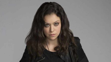 Tatiana Maslany strikes a pose for a picture